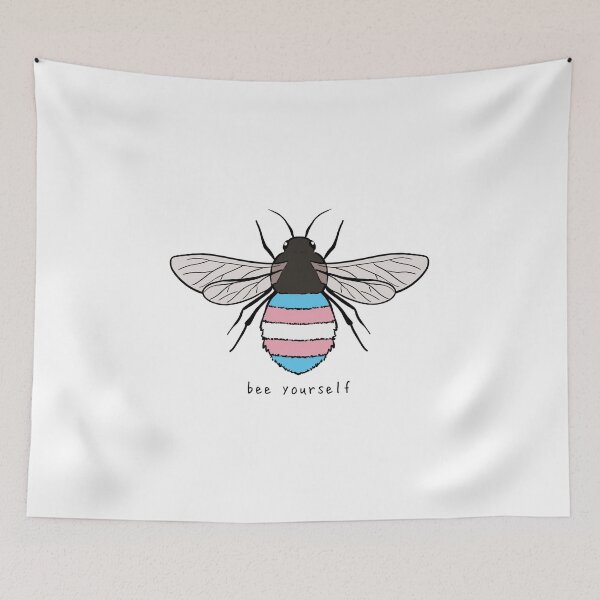 Item preview, Bee Yourself - Trans Pride Flag designed and sold by rorynorth.