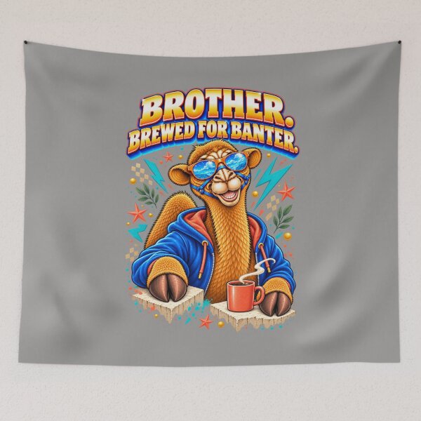 Item preview, Brother. Brewed for Banter – Funny Camel T-Shirt Animal Graphic Camel T-Shirt designed and sold by Camel & Quirk.