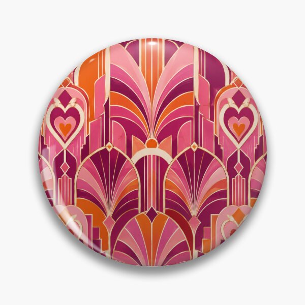 Item preview, Subtle Art deco Lesbian Pride Flag designed and sold by BoxyFox.