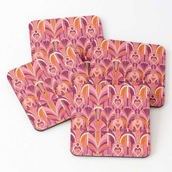 Item preview, Subtle Art deco Lesbian Pride Flag designed and sold by BoxyFox.