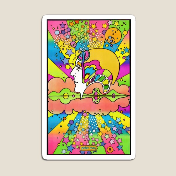 Item preview, Arte de Peter Max - Obras de arte de Peter Max - Artista de Peter Max - Estética de Peter Max - Peter Max colorido designed and sold by Rohyadalim.