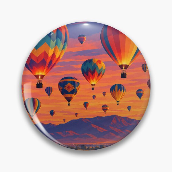 Item preview, Hot Air Balloons at Sunset Over Albuquerque designed and sold by MoonSkyArt.