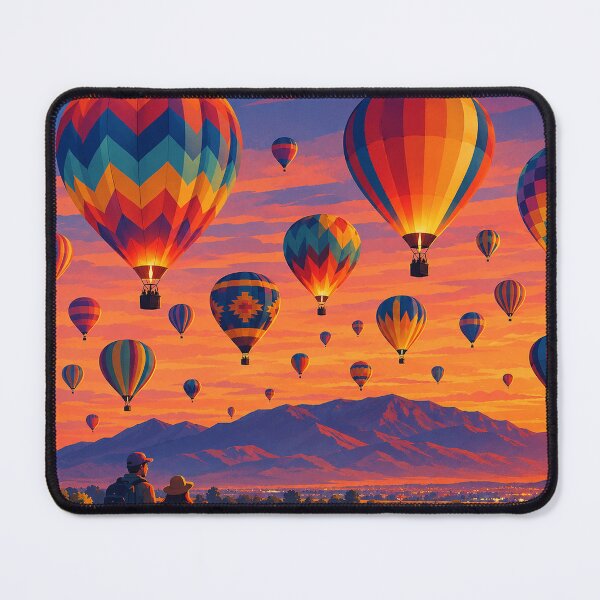 Item preview, Hot Air Balloons at Sunset Over Albuquerque designed and sold by MoonSkyArt.
