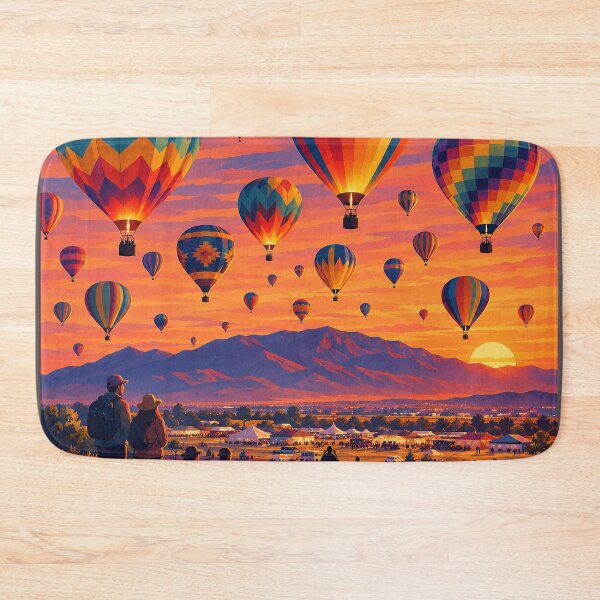 Item preview, Hot Air Balloons at Sunset Over Albuquerque designed and sold by MoonSkyArt.