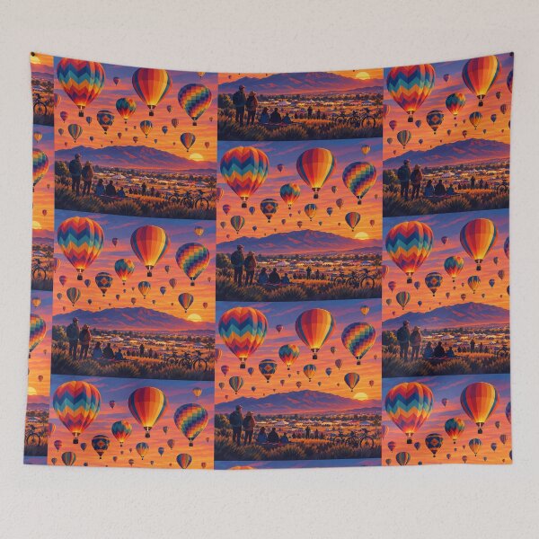 Item preview, Hot Air Balloons at Sunset Over Albuquerque designed and sold by MoonSkyArt.