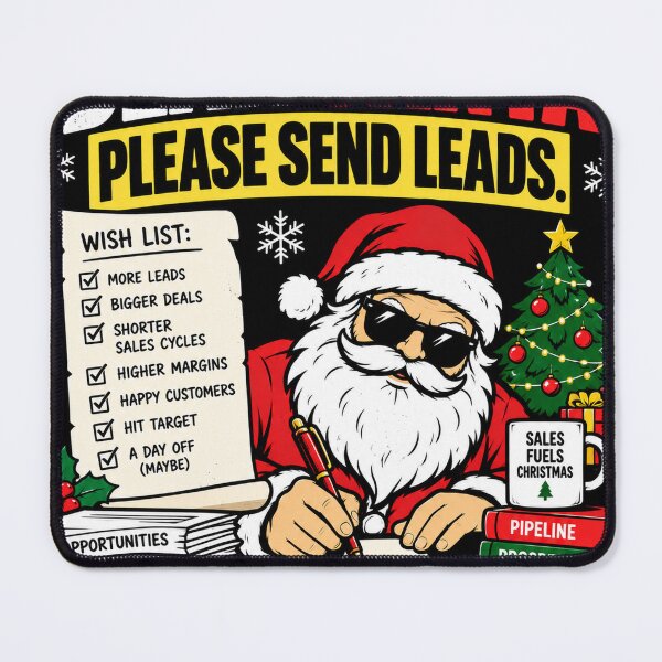Item preview, Dear Santa Please Send Leads – Funny Christmas Sales Design designed and sold by KeeganDykes.