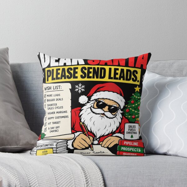 Item preview, Dear Santa Please Send Leads – Funny Christmas Sales Design designed and sold by KeeganDykes.