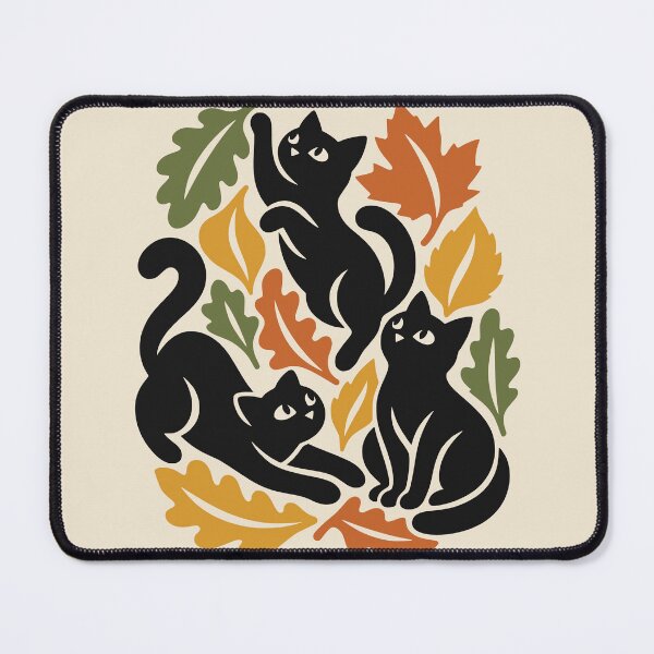 Item preview, Black Cats Autumn Leaves Fall Aesthetic designed and sold by MavtM.