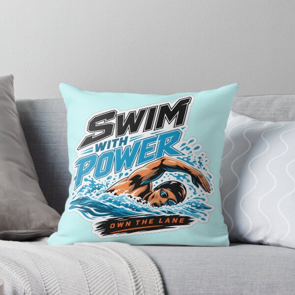 Item preview, Swim With Power – Own the Lane Swimming designed and sold by Swear-tshirts.
