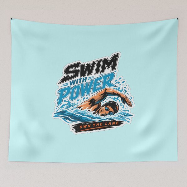 Item preview, Swim With Power – Own the Lane Swimming designed and sold by Swear-tshirts.
