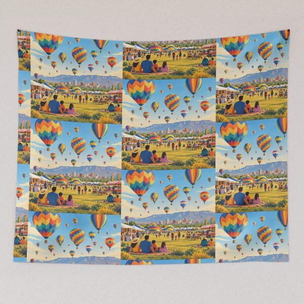 Item preview, Family Day at the Albuquerque Balloon Fiesta designed and sold by MoonSkyArt.