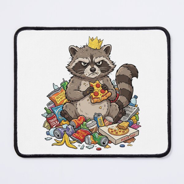 Item preview, Trash Panda King with Pizza Art designed and sold by RoyalDeluxGo.