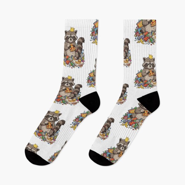 Item preview, Trash Panda King with Pizza Art designed and sold by RoyalDeluxGo.