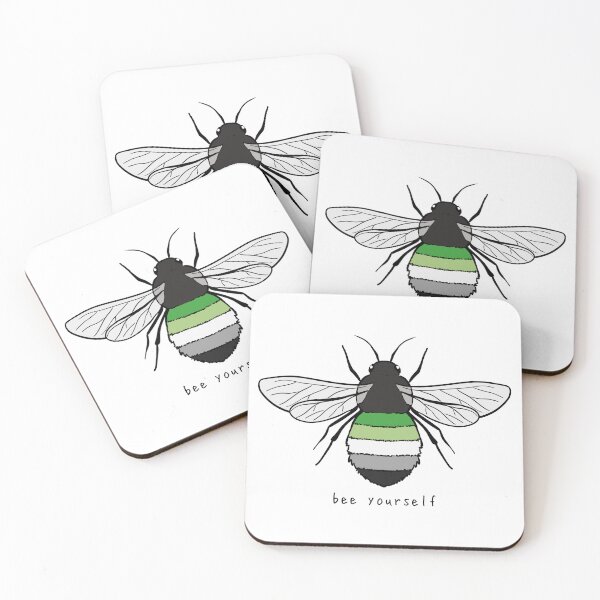Item preview, Bee Yourself - Aro Pride Flag designed and sold by rorynorth.