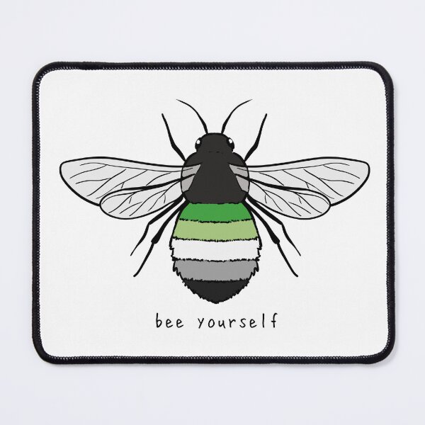Item preview, Bee Yourself - Aro Pride Flag designed and sold by rorynorth.