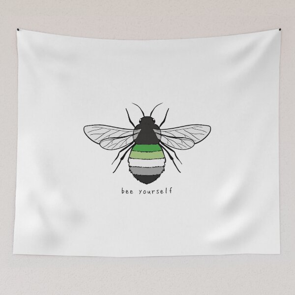 Item preview, Bee Yourself - Aro Pride Flag designed and sold by rorynorth.