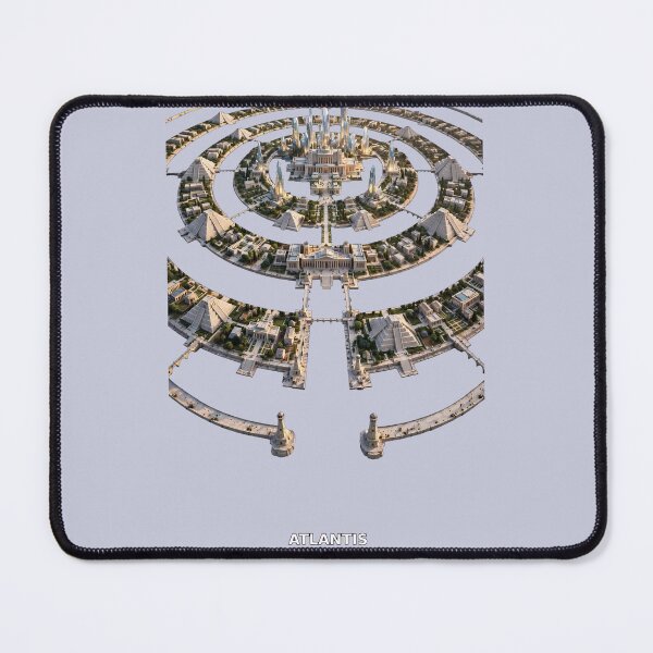 Item preview, Atlantis Before The Flood - Lost Circular City Map designed and sold by AncientUFO.