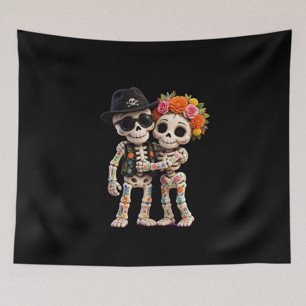 Item preview, Eternal Love – Mexican Skulls designed and sold by Turki & Tres Colores.