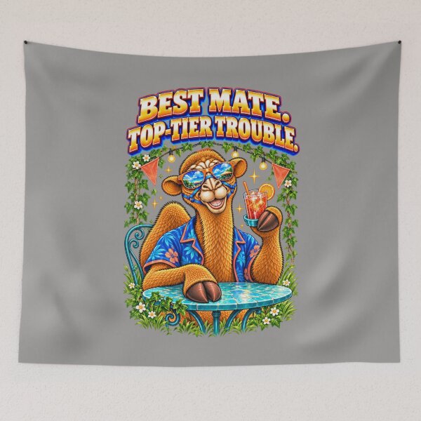 Item preview, Best Mate. Top-Tier Trouble – Funny Camel T-Shirt Animal Graphic Camel T-Shirt designed and sold by Camel & Quirk.