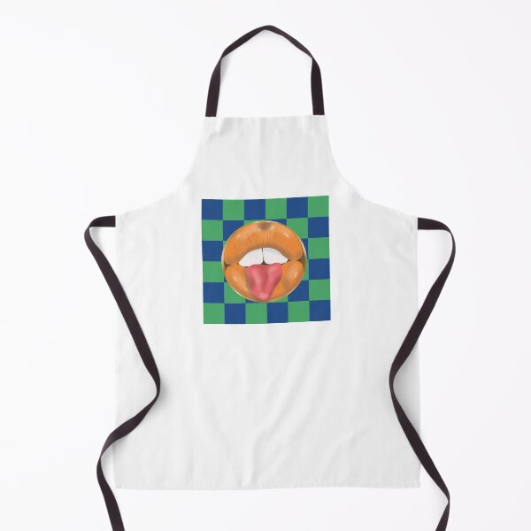 Item preview, Rebel Lips Pop Art – Duotone blocks bluegreen Orange Lips designed and sold by GoldenRebels.