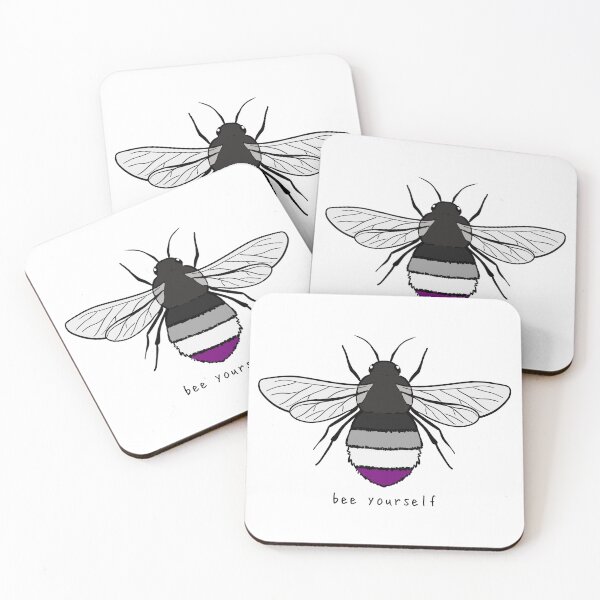 Item preview, Bee Yourself - Ace Pride Flag designed and sold by rorynorth.