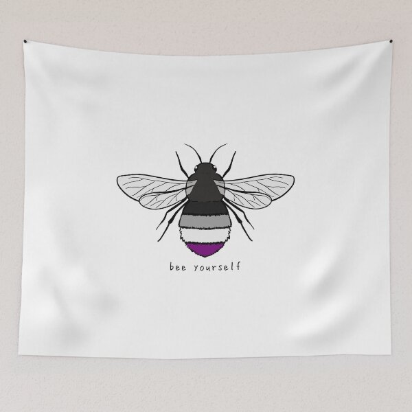 Item preview, Bee Yourself - Ace Pride Flag designed and sold by rorynorth.