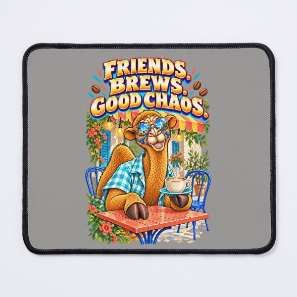 Item preview, Friends. Brews. Good Chaos – Funny Camel T-Shirt Animal Graphic Camel T-Shirt designed and sold by Camel & Quirk.