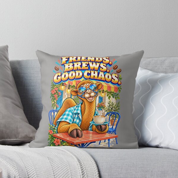 Item preview, Friends. Brews. Good Chaos – Funny Camel T-Shirt Animal Graphic Camel T-Shirt designed and sold by Camel & Quirk.