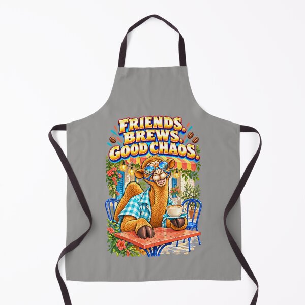 Item preview, Friends. Brews. Good Chaos – Funny Camel T-Shirt Animal Graphic Camel T-Shirt designed and sold by Camel & Quirk.
