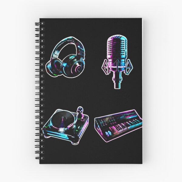 Item preview, Cyberpunk Neon DJ Studio Audio Equipment Pack designed and sold by LazyDayzCo.