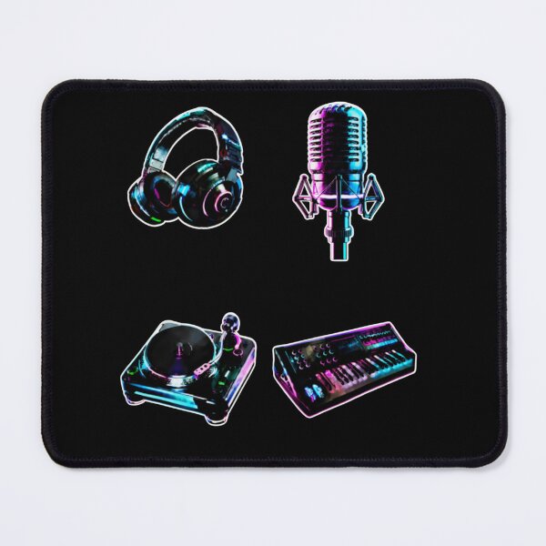 Item preview, Cyberpunk Neon DJ Studio Audio Equipment Pack designed and sold by LazyDayzCo.