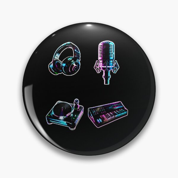 Item preview, Cyberpunk Neon DJ Studio Audio Equipment Pack designed and sold by LazyDayzCo.