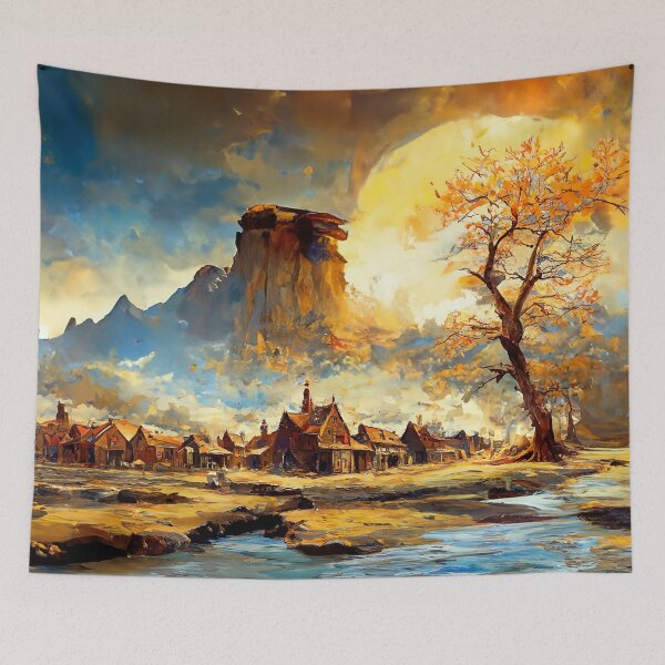 Item preview, Western Town designed and sold by ARTmanhART.