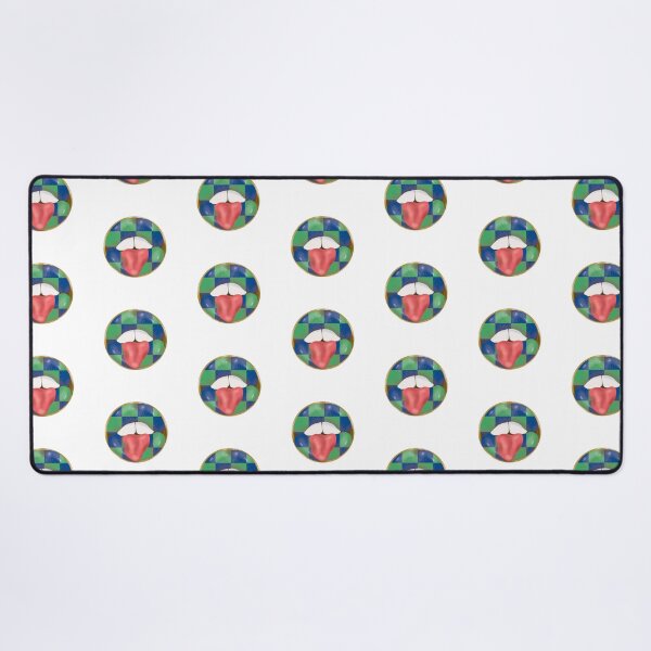Item preview, Rebel Lips Pop Art – blocks bluegreen pink tongue designed and sold by GoldenRebels.