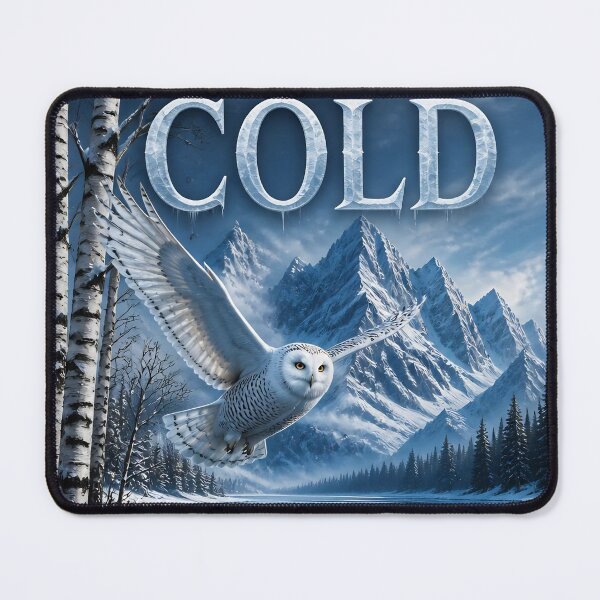 Item preview, Winter landscape with flying owl designed and sold by JC Art Creations.