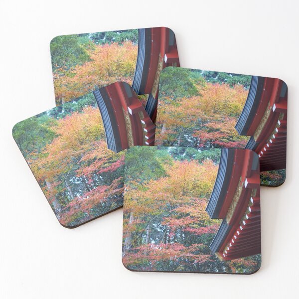 Item preview, Japanese Temple Roof and Autumn Foliage designed and sold by manbou-japan.