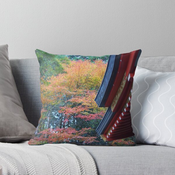 Item preview, Japanese Temple Roof and Autumn Foliage designed and sold by manbou-japan.