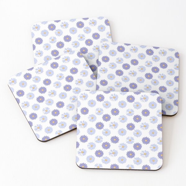 Item preview, Lavender Daisy Floral Pattern – Purple and Lilac Daisies on White designed and sold by DreamDnsFolio.