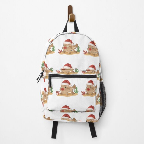 Item preview, Red-Lipped Batfish in santa hat designed and sold by Iqrapixels.