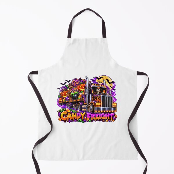 Item preview, Candy Freight Halloween Skeleton Semi Truck - Sweet Spooky Art designed and sold by NomadForge.