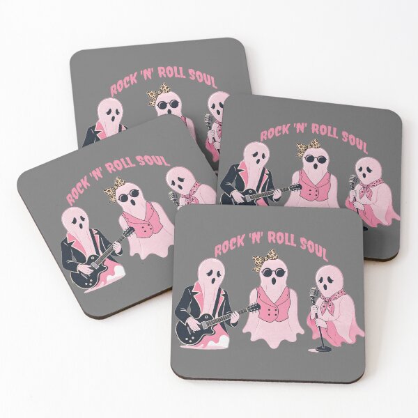 Item preview, Rock N Roll Soul Retro Pink Ghost Band Halloween designed and sold by CraftyValley.