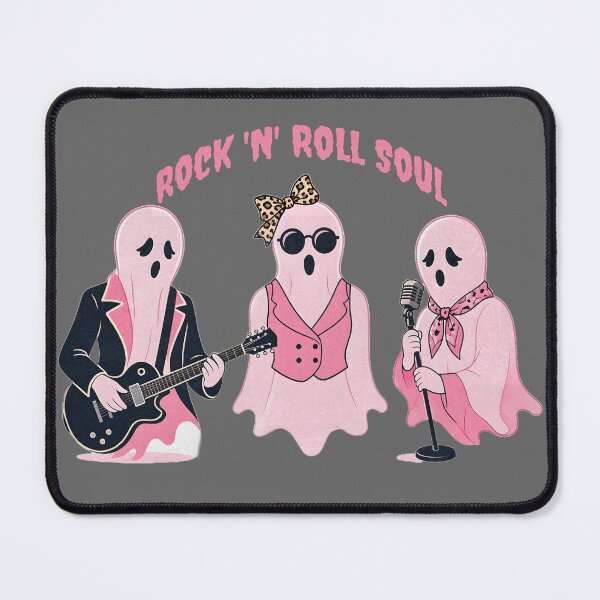 Item preview, Rock N Roll Soul Retro Pink Ghost Band Halloween designed and sold by CraftyValley.