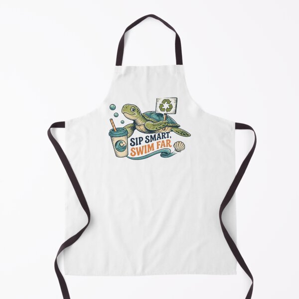 Item preview, Sip Smart Swim Far  – Cute Turtle Hydration Design   designed and sold by CutieGalore.