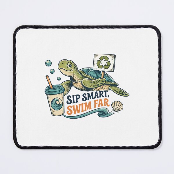 Item preview, Sip Smart Swim Far – Cute Turtle Hydration Design designed and sold by CutieGalore.