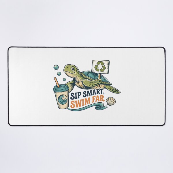 Item preview, Sip Smart Swim Far – Cute Turtle Hydration Design designed and sold by CutieGalore.