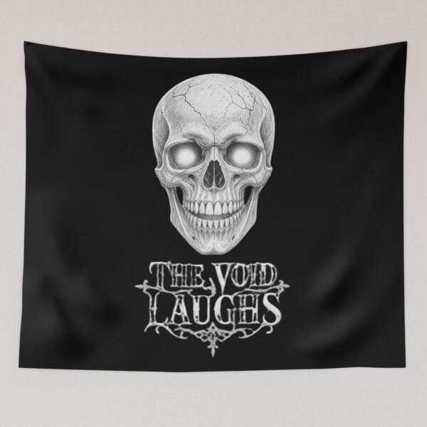 Item preview, The Void Laughs – Dark Skull Gothic Design designed and sold by OddySpud.apparel.