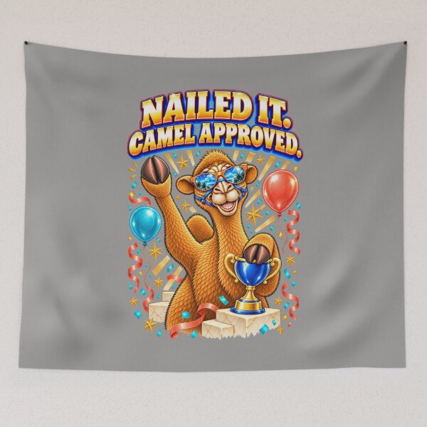Item preview, Nailed It. Camel Approved – Funny Camel T-Shirt Animal Graphic Camel T-Shirt designed and sold by Camel & Quirk.
