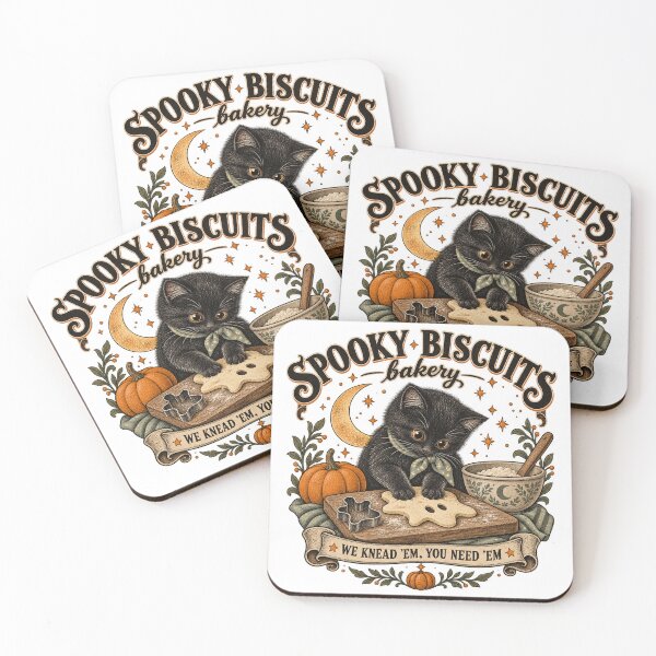 Item preview, Spooky Biscuits Bakery Black Cat Halloween Baking designed and sold by will freed18.