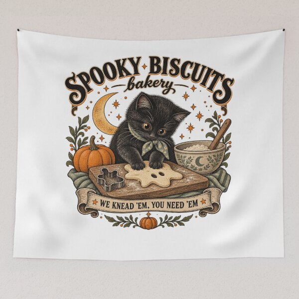 Item preview, Spooky Biscuits Bakery Black Cat Halloween Baking designed and sold by will freed18.