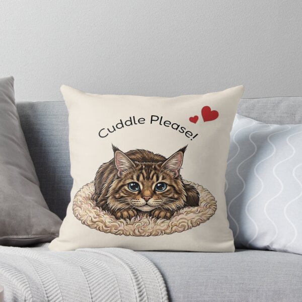 Item preview, Maine Coon Cat Cuddle Please designed and sold by The-NOKU-Co.